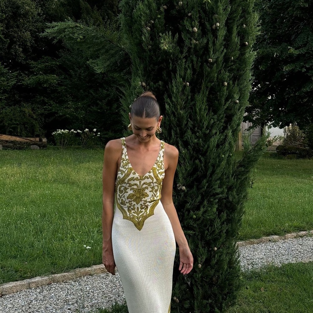 NWT | Savannah Morrow Bruna Sicilian Viscose Maxi Dress ($560 MSRP) - Picture 6 of 7